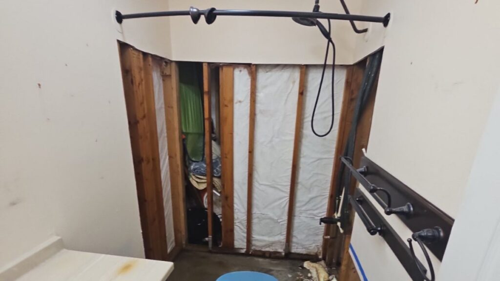 Burst pipe bathroom cleanup in Palm Bay, FL – Affordable Water and Mold Removal job photo