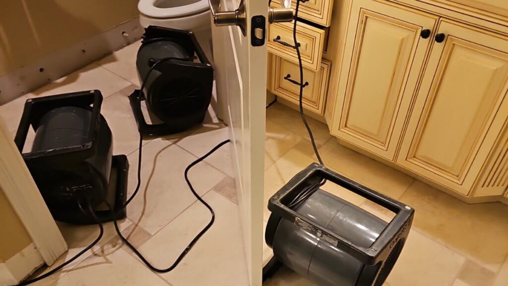 Storm water damage air movers in Merritt Island, FL – Affordable Water and Mold Removal job photo